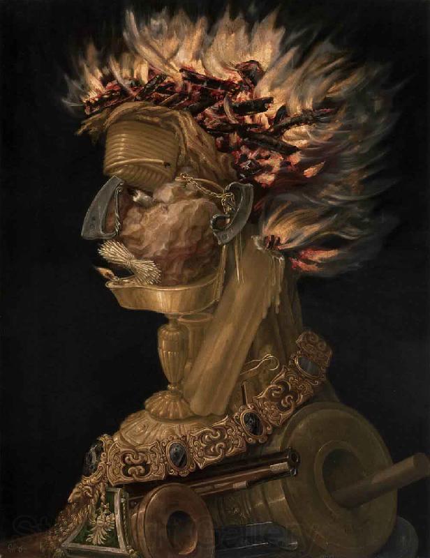 Giuseppe Arcimboldo Fire Germany oil painting art
